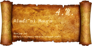 Almási Maura névjegykártya